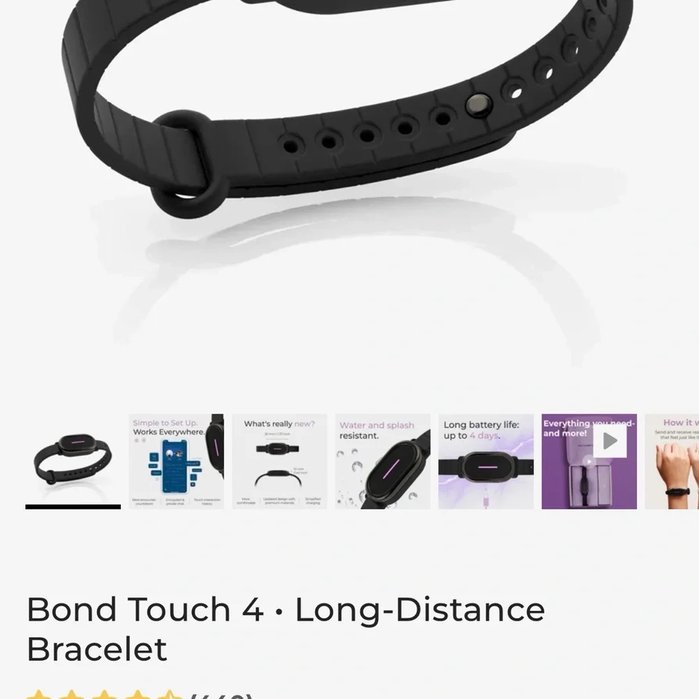 4 White and black Long-Distance Bracelet